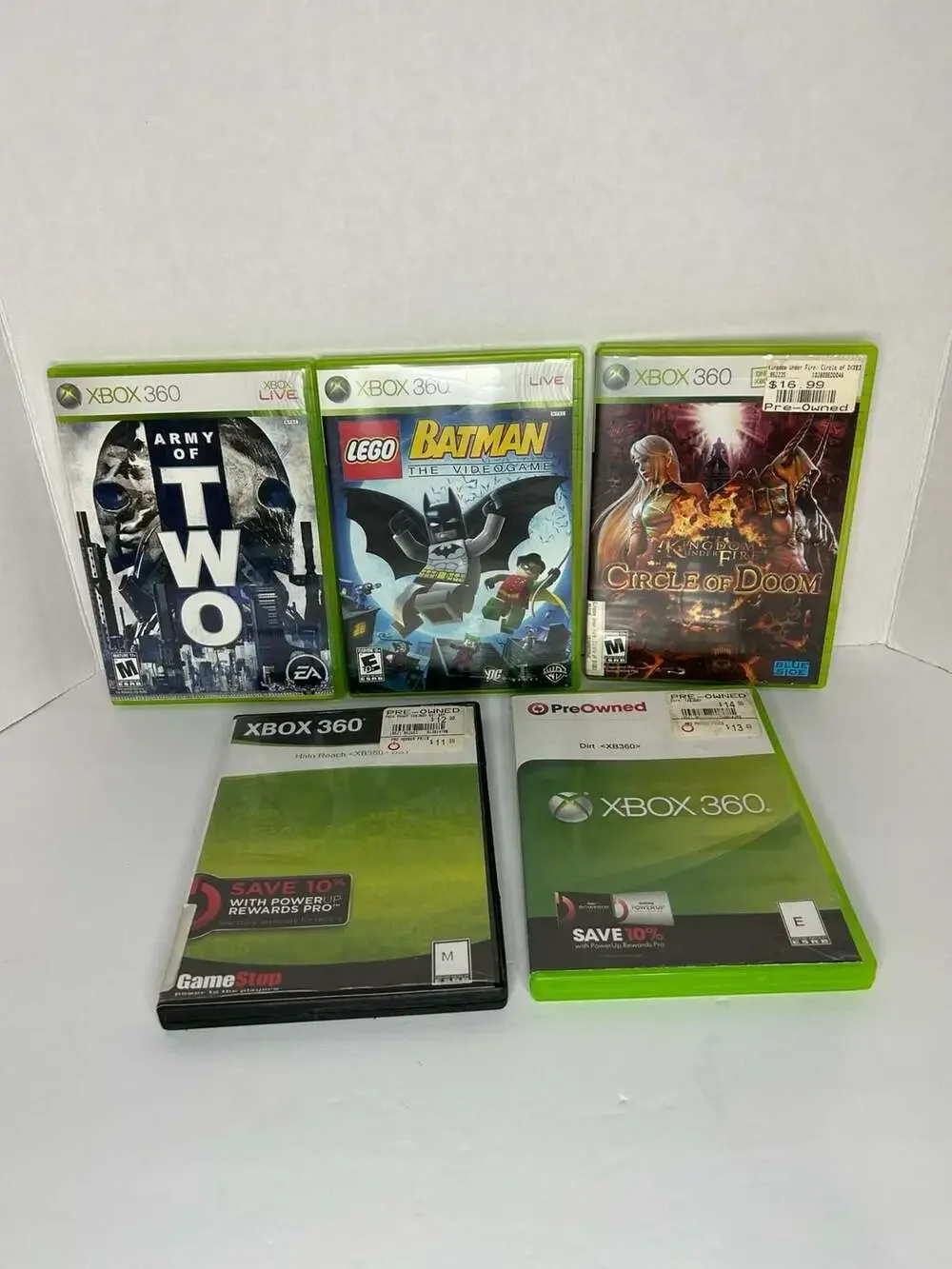 Microsoft Xbox 360 Assorted games Lot of 5 Tested and Working
